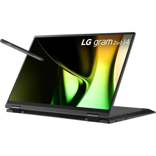 Ноутбук LG Gram 14 2-in-1 14T90S-G.AAB6U1 (Ultra 7 155H/14" WUXGA Touch/16Gb/1Tb/Arc Graphics/Wi-Fi/BT/Win 11 H) Black - фото